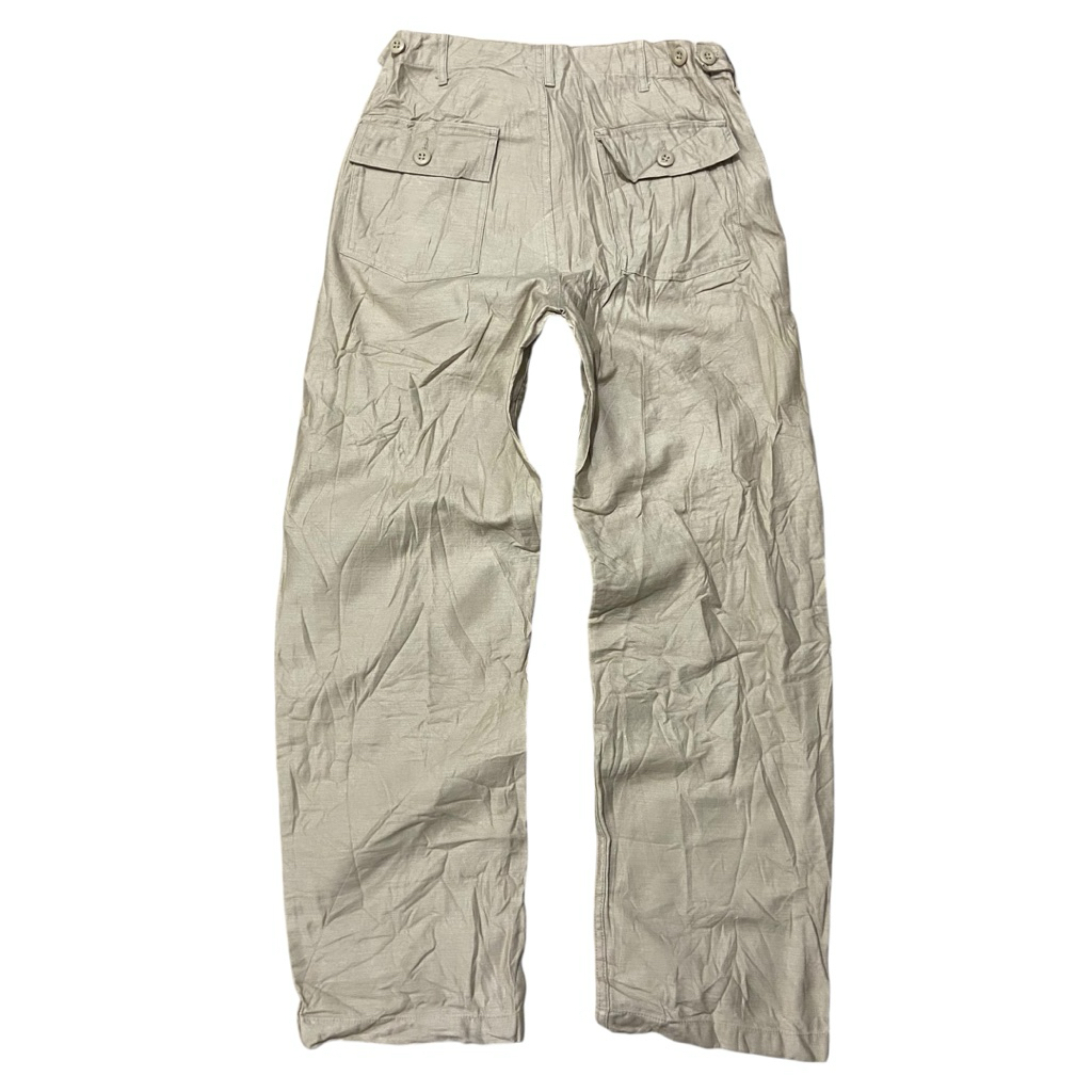 Musinsa Standard Sateen Fatigue Pants - Beige / Khaki