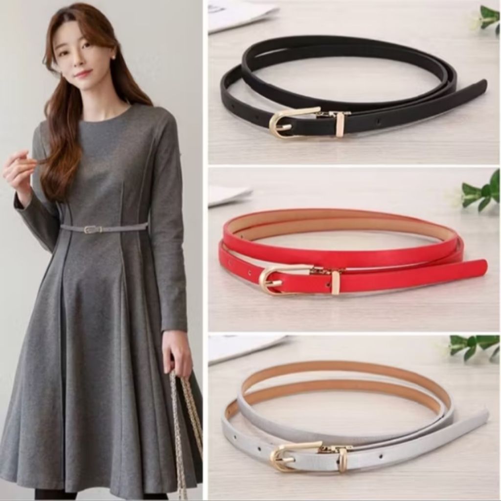 Tali pinggang wanita gesper / ikat pinggang baju  / celana retro