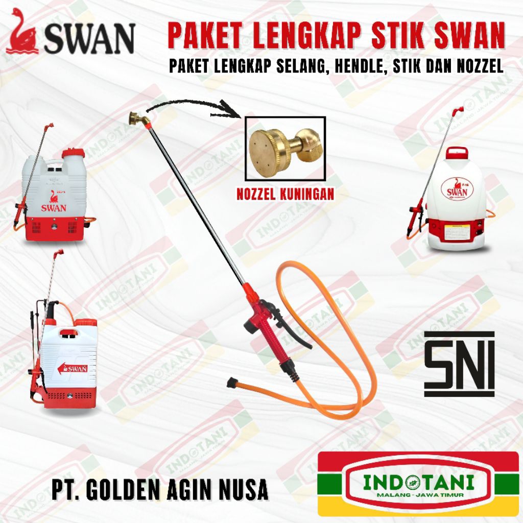 PAKET LENGKAP STIK SWAN / STIK SPRAYER SWAN / SELANG SPRAYER SWAN / GAGANG STIK SWAN /STIK TANGKI SW