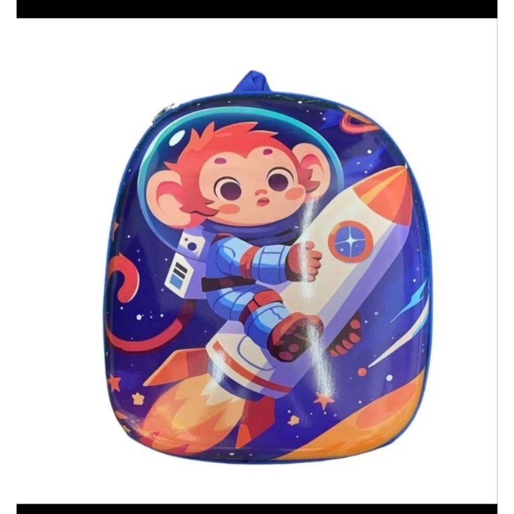 Tas ransel monkey monyet astronot anak tas ransel anak motif monyet monkey astronot tas ransel anak 