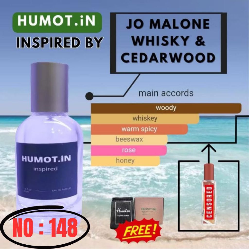 WHISKY & CEDARWOOD / PARFUM COWOK / TAHAN LAMA / PARFUM VIRAL / NO 148