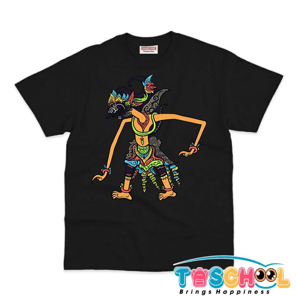 BAJU ANAK KAOS ANAK GATOT KACA KESENIAN BUDAYA WAYANG KULIT