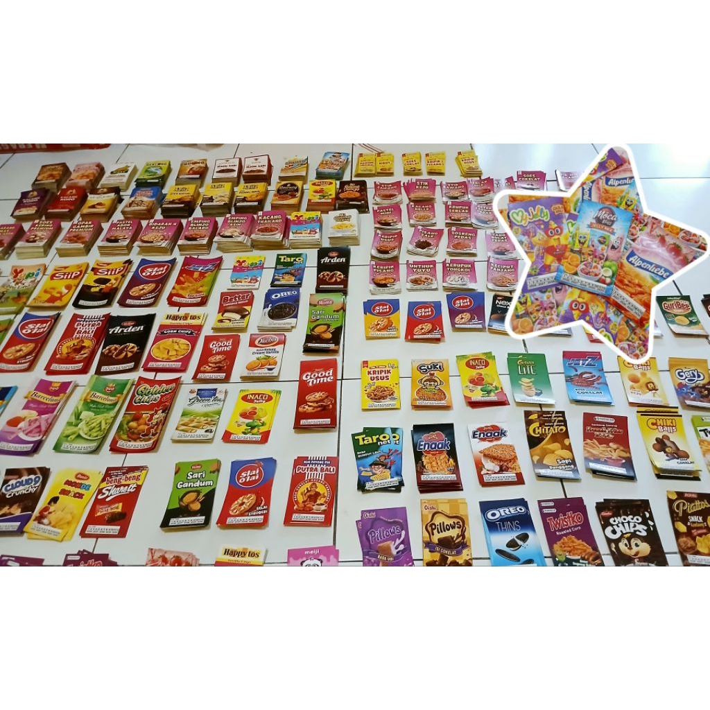 [ READY 5.8 X 14 ] Stiker Snack Lebaran Bijian