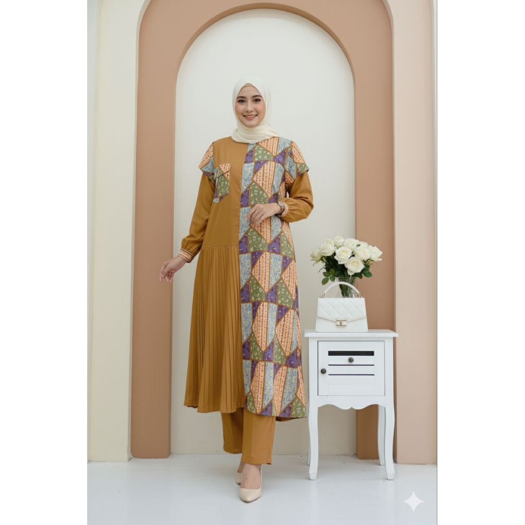 SETELAN CELANA TUNIK ORIGINAL GAGIL BY OVA PREMIUM