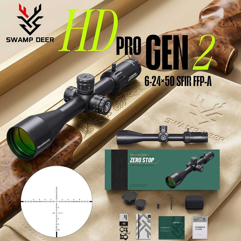 SWAMPDEER HD PRO GEN  II 6-24×50 SFIR FFP-A
