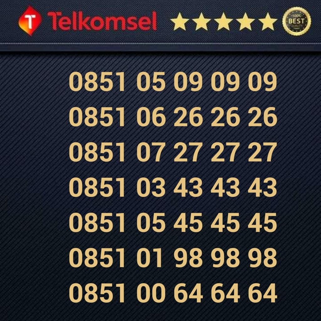 Nomor Cantik Telkomsel Flexi - 0851 05 09 09 09 26 26 26 27 27 27 43 43 43 45 45 45 64 64 64 98 98 9