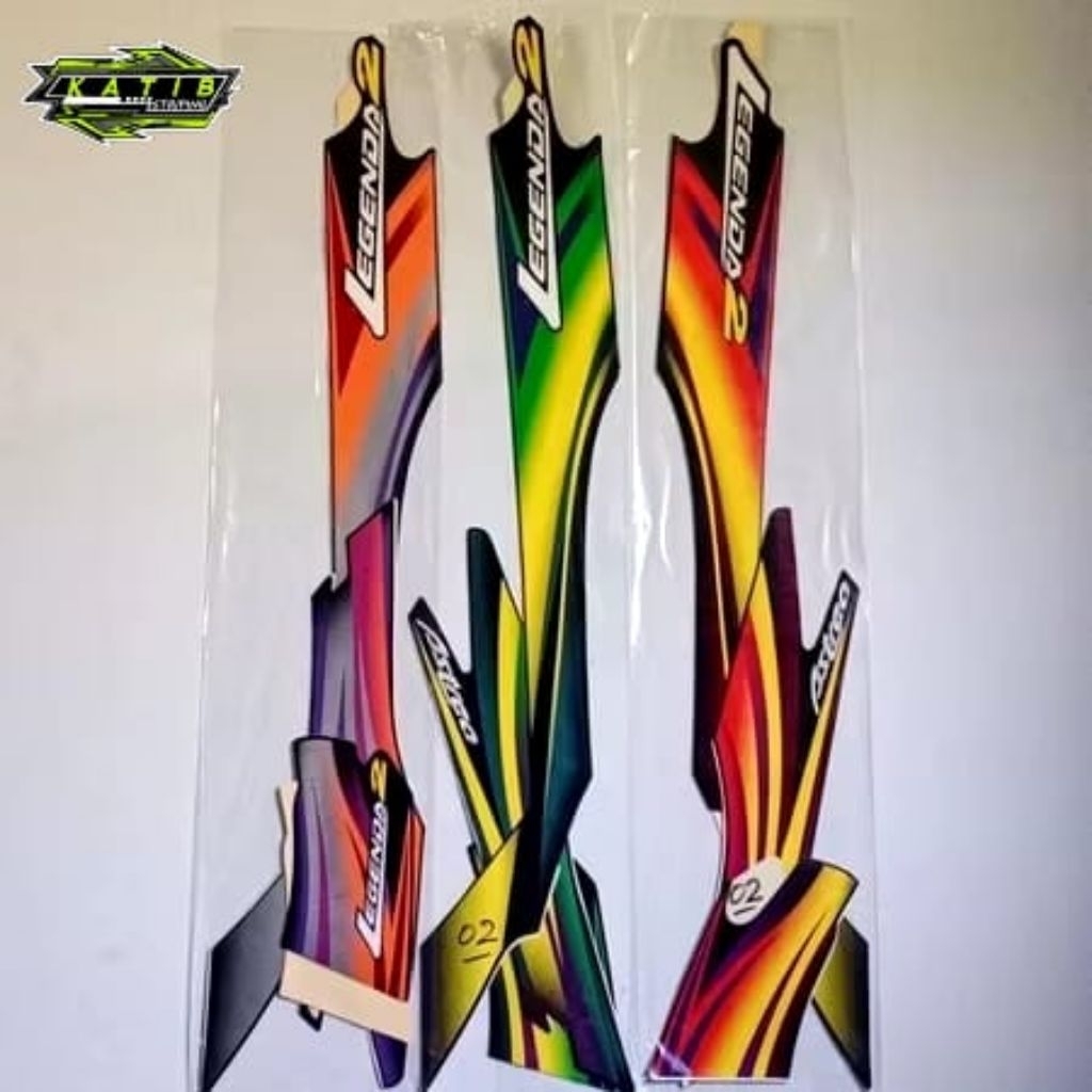 STRIPING HONDA ASTREA LEGENDA2 2002 LENGKAP FULLSET ORIGINAL LOOK-STIKER HONDA ASTREA LEGENDA2 2002 