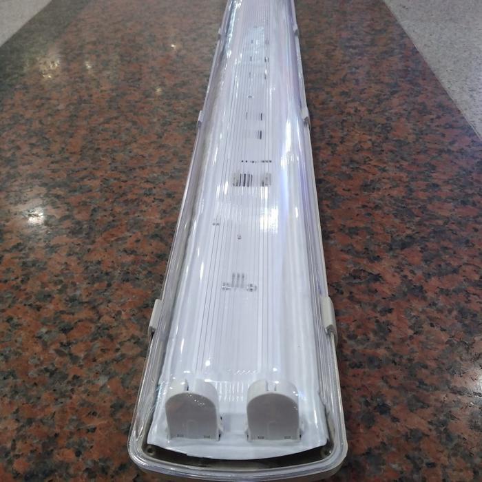 KAP TL LED WATERPROOF IP65 2x36 120cm + LAMPU T8 LED 18 WATT KOMPLIT - +led cina 18w