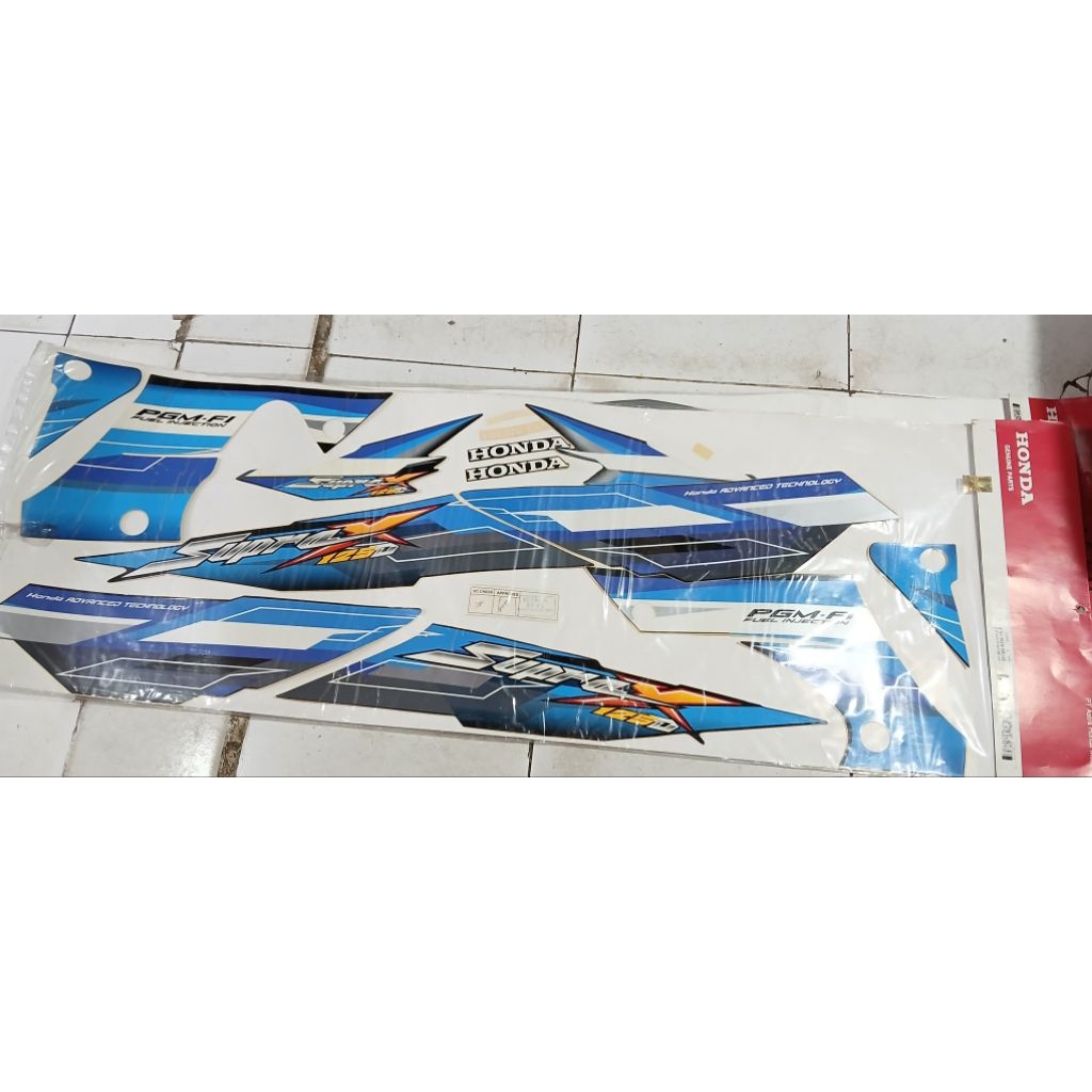 871X0 KTM 780ZB STRIPING BODY SUPRA X125 D SET BLACK BLUE