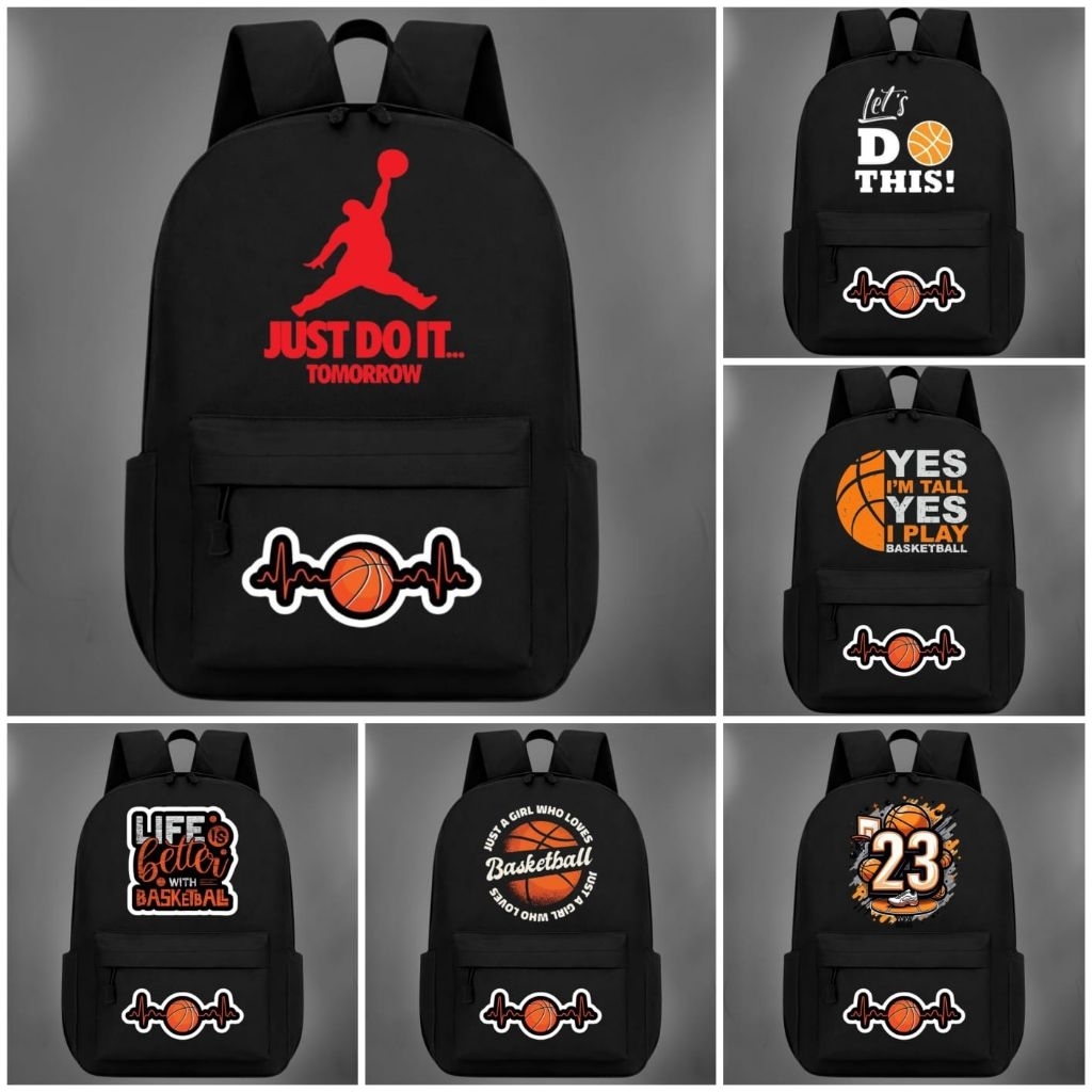 Tas sekolah basketball/Tas Ransel Backpack Sekolah/Tas Laptop/Tas Gendong