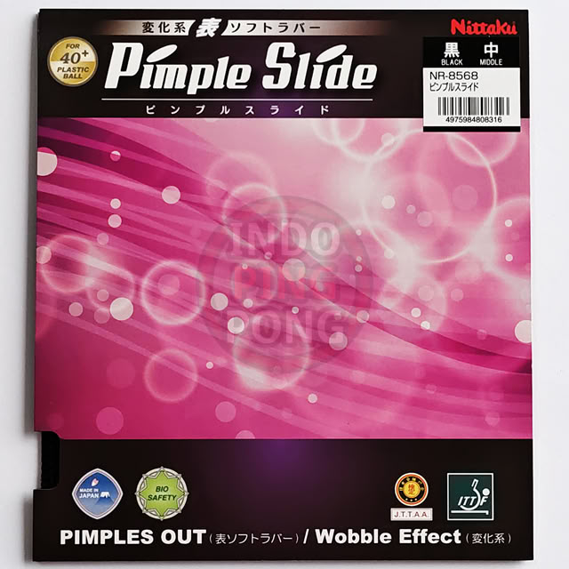 Nittaku Pimple Slide 0.5 1.5 Vertical Medium Pips Bintik Serang Semi Ultra Super Thin Middle Tipis