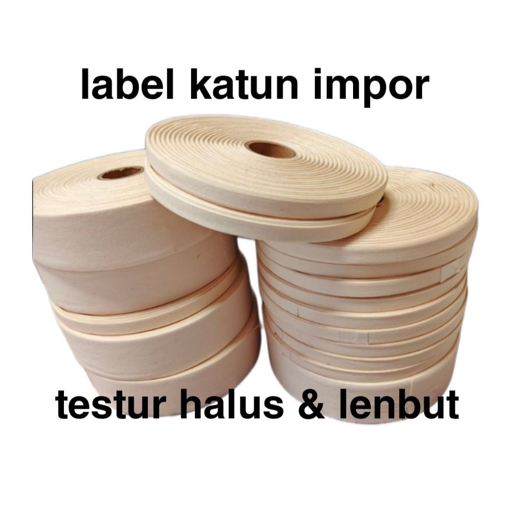 label katun halus polos