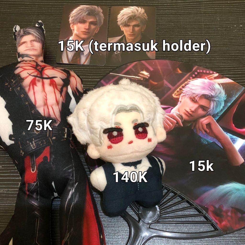 [PRELOVED baca desc] Sylus Doll keychain 'No Defense'' & Sylus Doll MYTH DRAGON, Kipas SYLUS & Unoff