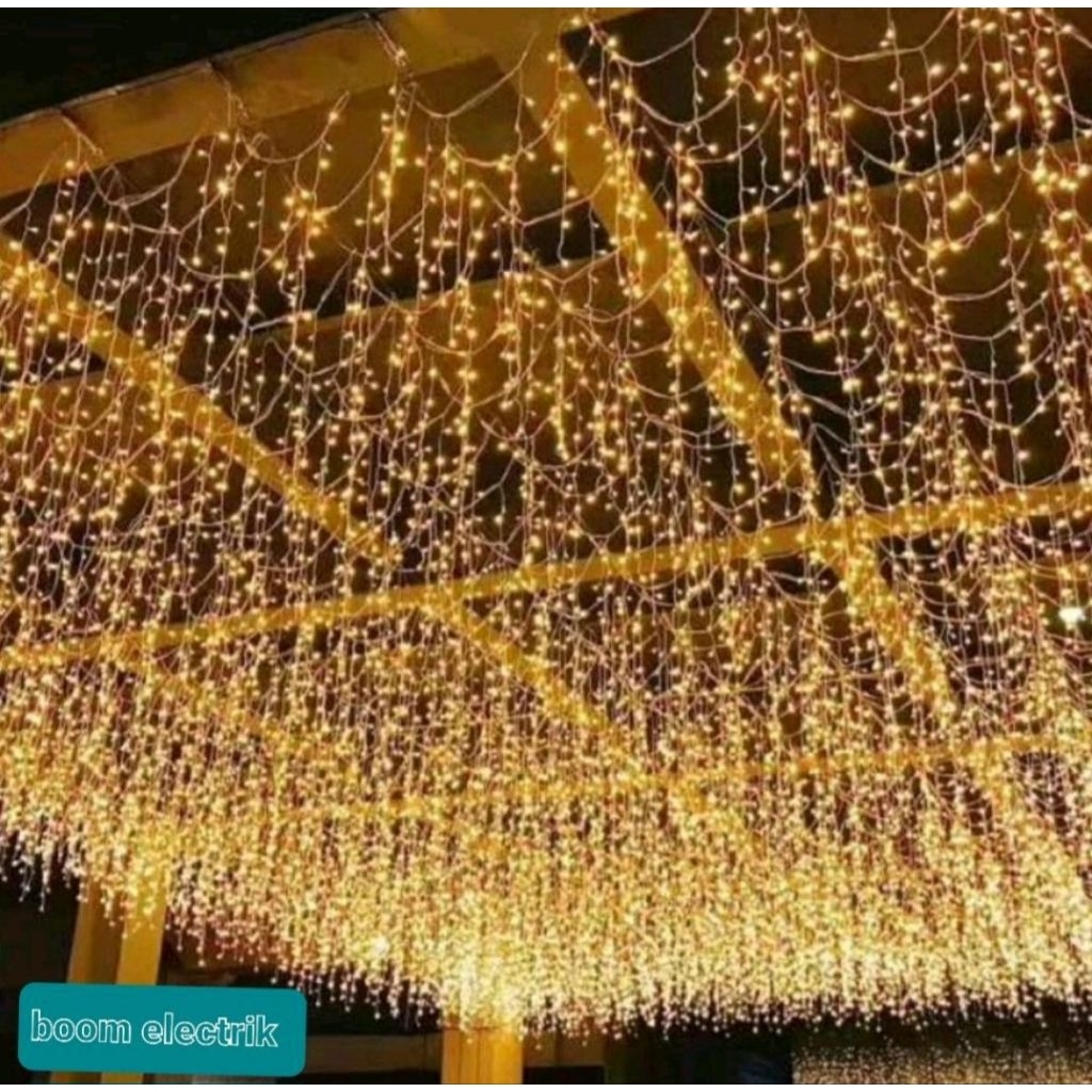 Lampu Natal Tumblr Tirai Warm White