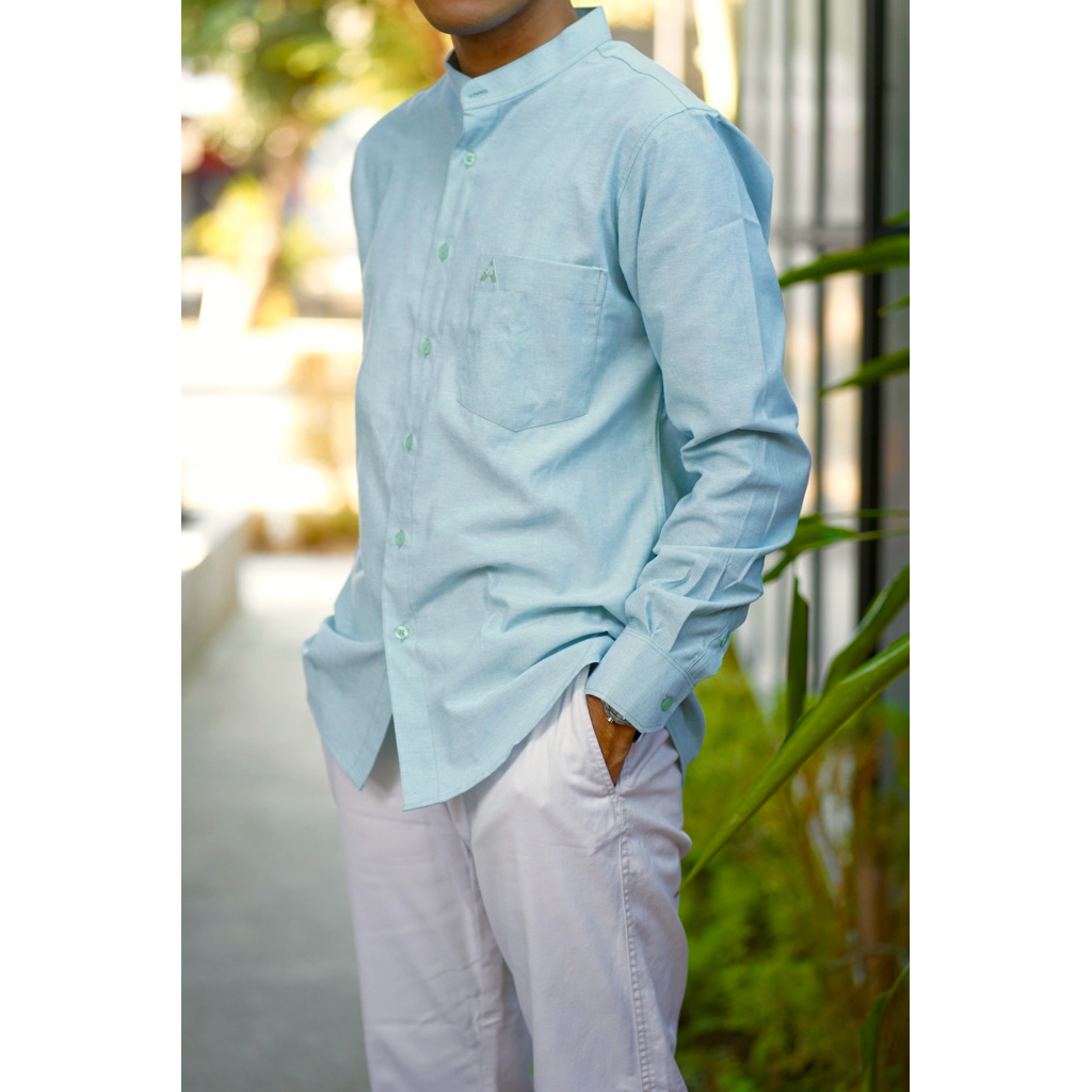 AEH KEMKO • Light Sage • Kemeja Koko Habib Ahmad Alhadar