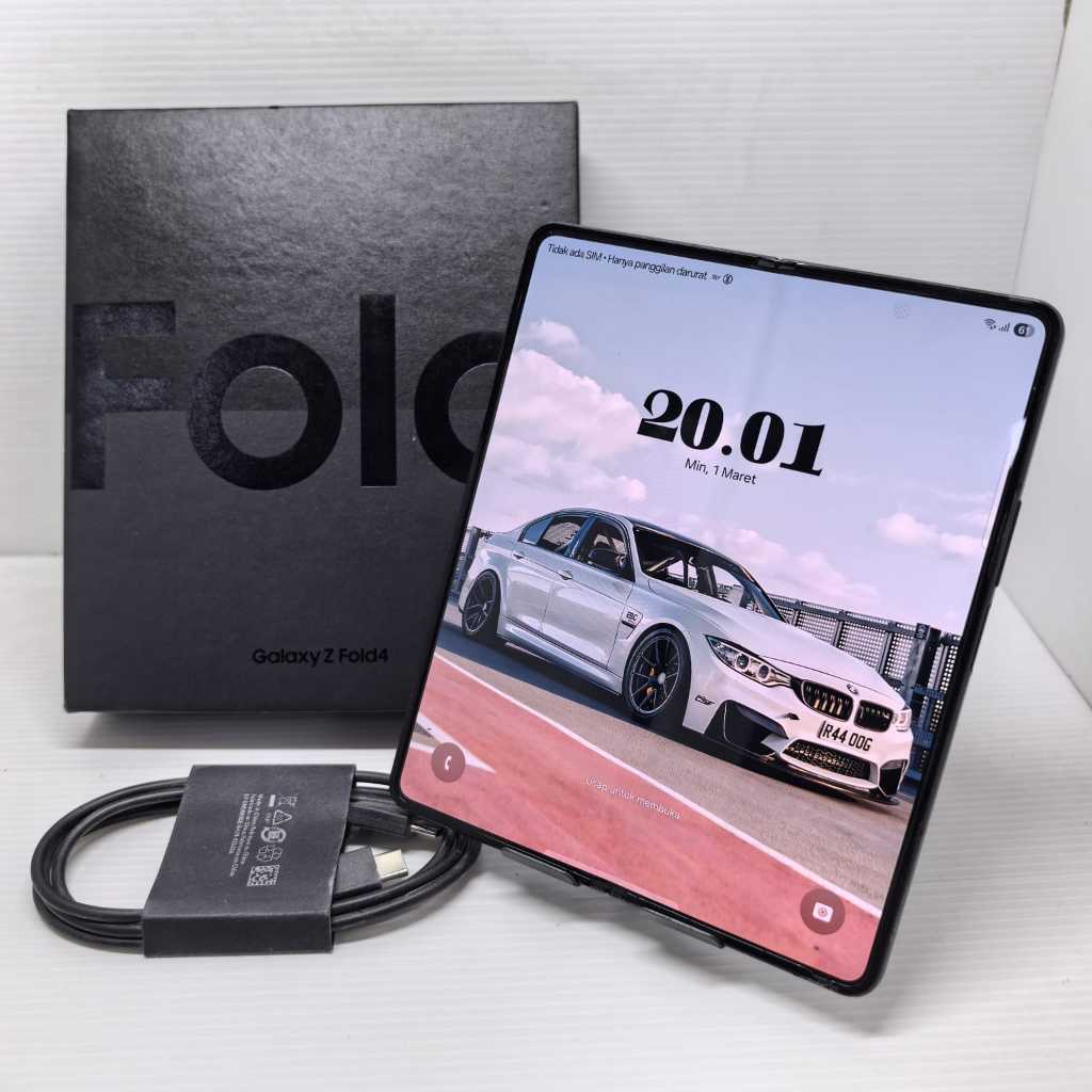 SAMSUNG GALAXY Z FOLD 4 5G 12/256GB BLACK RESMI SEIN LENGKAP NO MINUS