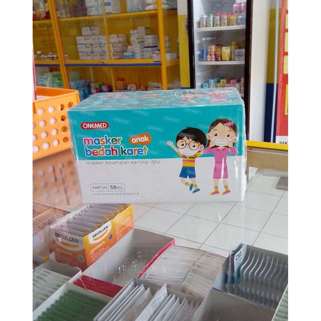 Masker onemed bedah karet anak isi 50