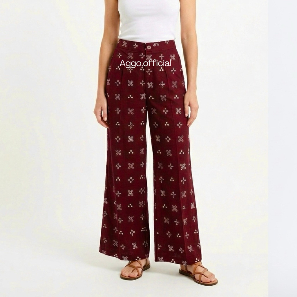 Kulot Jumputan Shibori Celana Kulot Jumputan Shibori Batik Rayon Etnik
