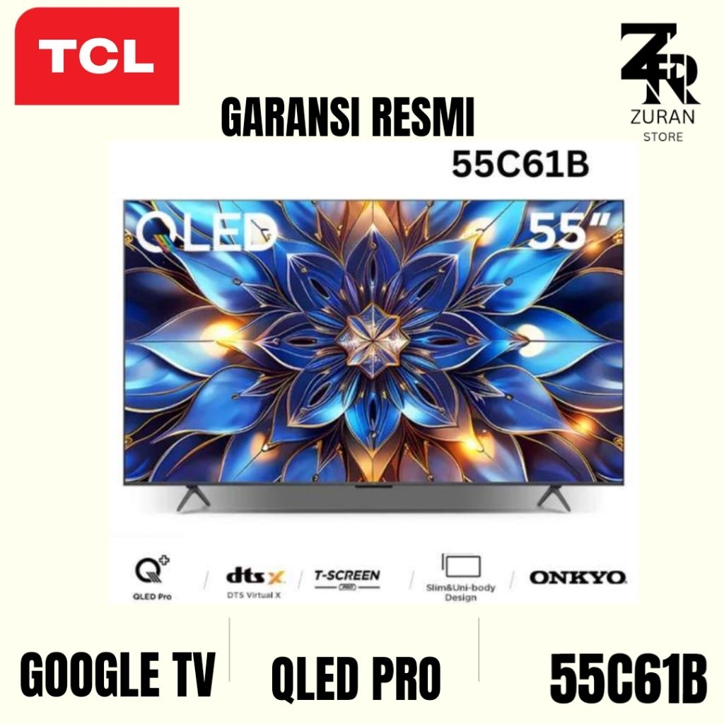 TCL 55C61B 4K QLED GOOGLE TV 55 inch 2024 Series