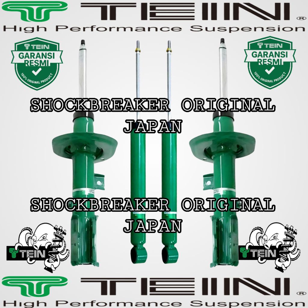 SHOCKBREAKER DEPAN BELAKANG HONDA JAZZ GD3 MEREK TEIN ENDURAPRO PLUS JAPAN ORIGINAL