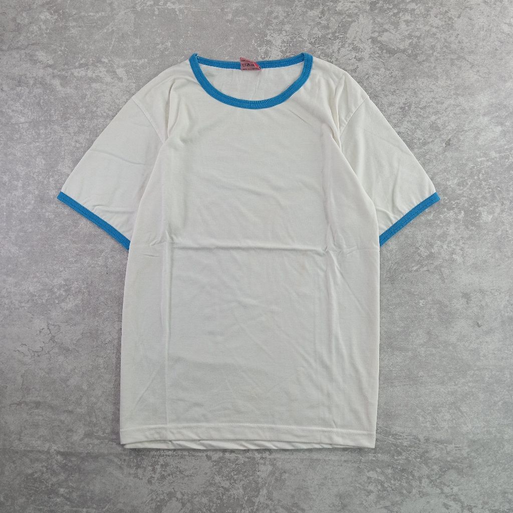 [PRELOVED] KAOS POLOS RINGER TEE UNISEX | RINGER SHIRT BASIC (SECOND)