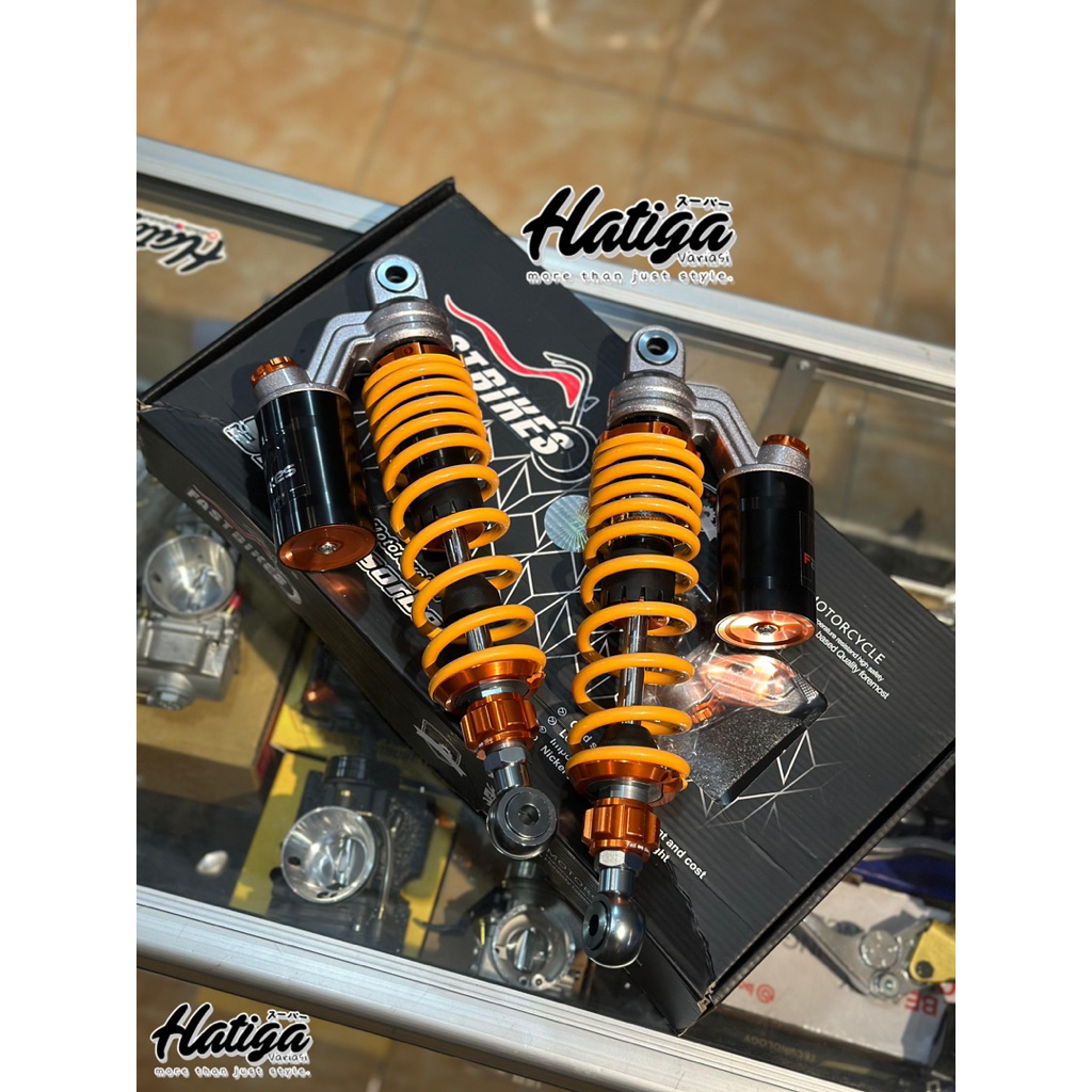 SHOCKBREAKER SKOK TABUNG COPY KTC EXTREME FAST BIKE KUNING/YELLOW-GREY 320mm