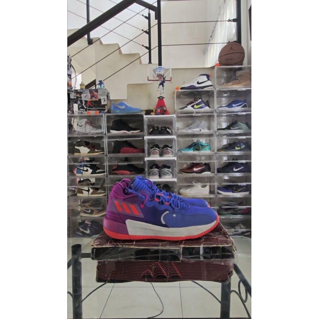 Sepatu Basket Adidas Dame (Demian Lillard) size 48, Original, kondisi 90%