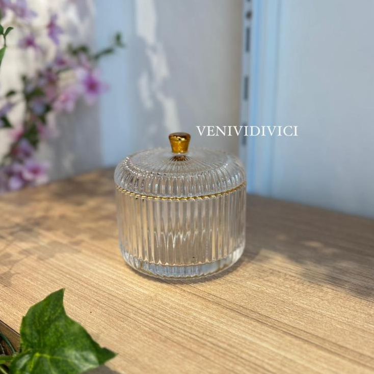 Toples Kaca Mini Bening/ Toples Kue/ Toples Kaca/ Toples Cantik/ Snack Jar