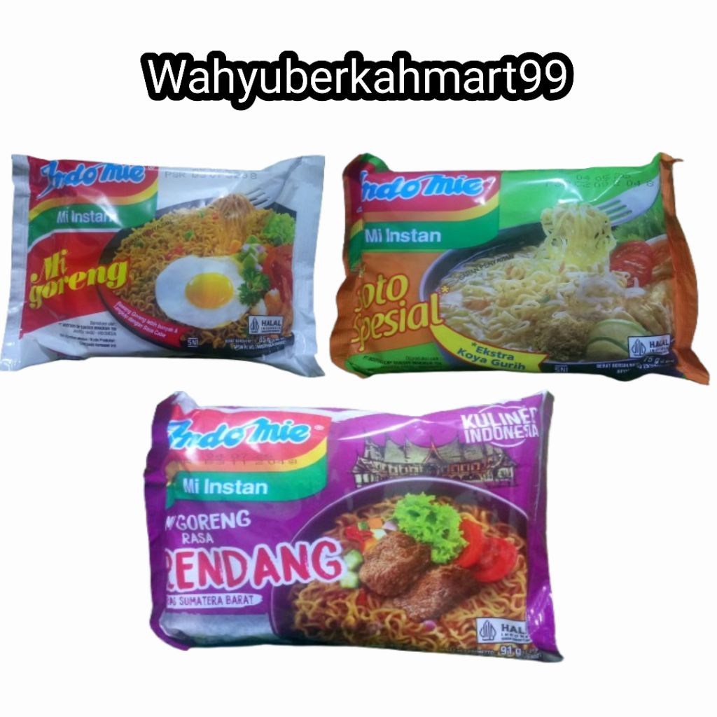 Mie Indomie Goreng Instans Varian Rasa