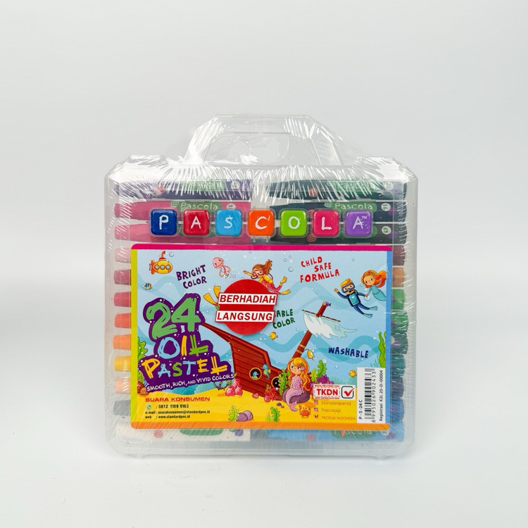 Crayon Oil Pastel Pascola 24 Warna