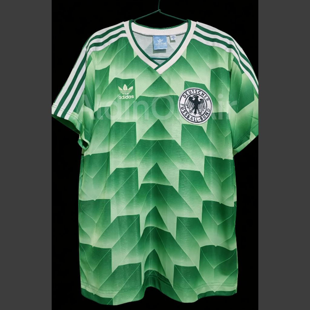 Germany Jerman Away 1990 Adidas Repro Jersey Original