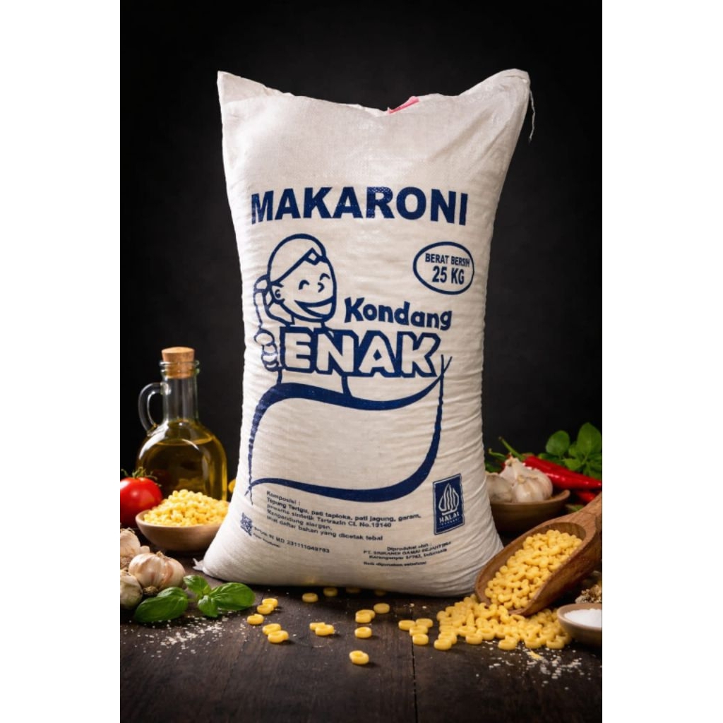 MAKARONI BANTET MENTAH MERK KONDANG ENAK 25kg