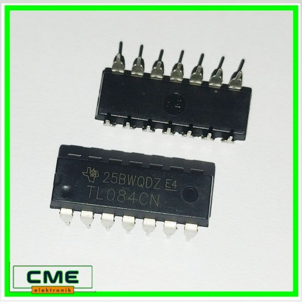 IC TL084 / TL084CN / TL084 IC / TL 084 IC / TL 084 CN / Dip 14 dan SOP 14