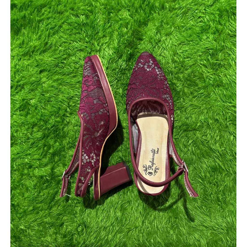 Sepatu pesta heels 7 cm