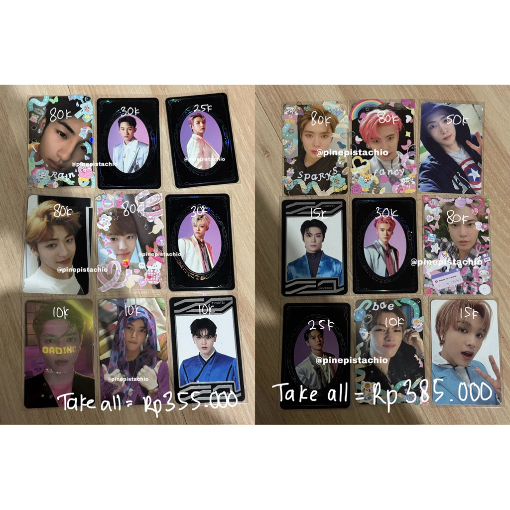 photocard pc nct 127 wayv dream jaehyun winwin taeyong renjun jaemin haechan mark resonance future