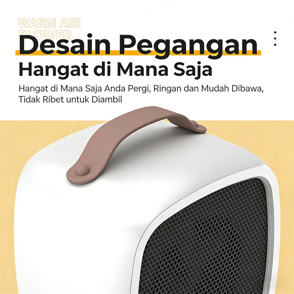 Heater Ruangan Portable Penghangat Ruangan Desain Unik Heater Pemanas Ruangan Compact Room Heater