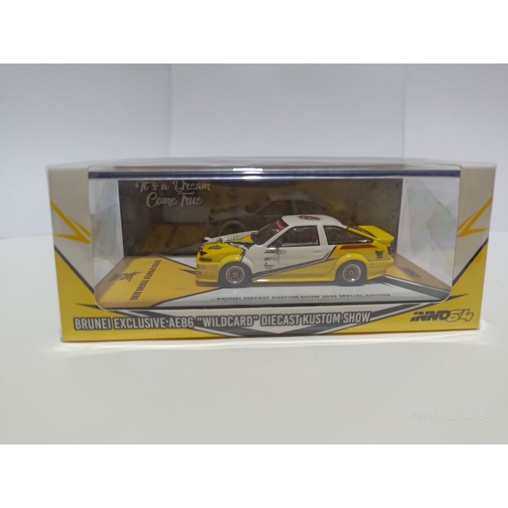 Inno64 Toyota Sprinter Trueno AE86 Brunei Custom skala 1:64 Limited