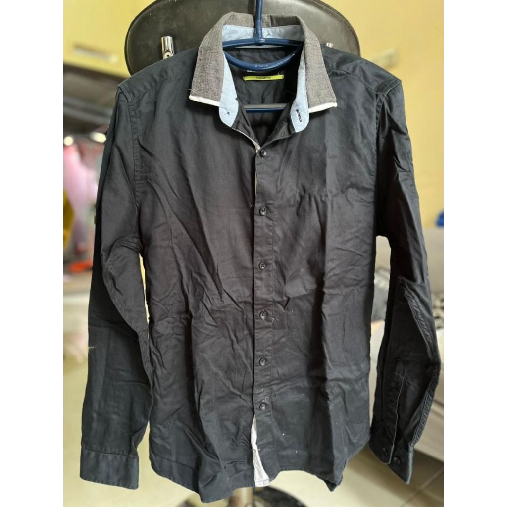 Kemeja Ollo Black