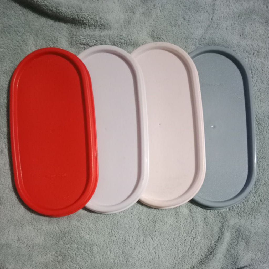 new Tupperware tutup bekal oval tutup toples oval seal midi treasure 300ml 500ml 1,1 liter 1,7 liter