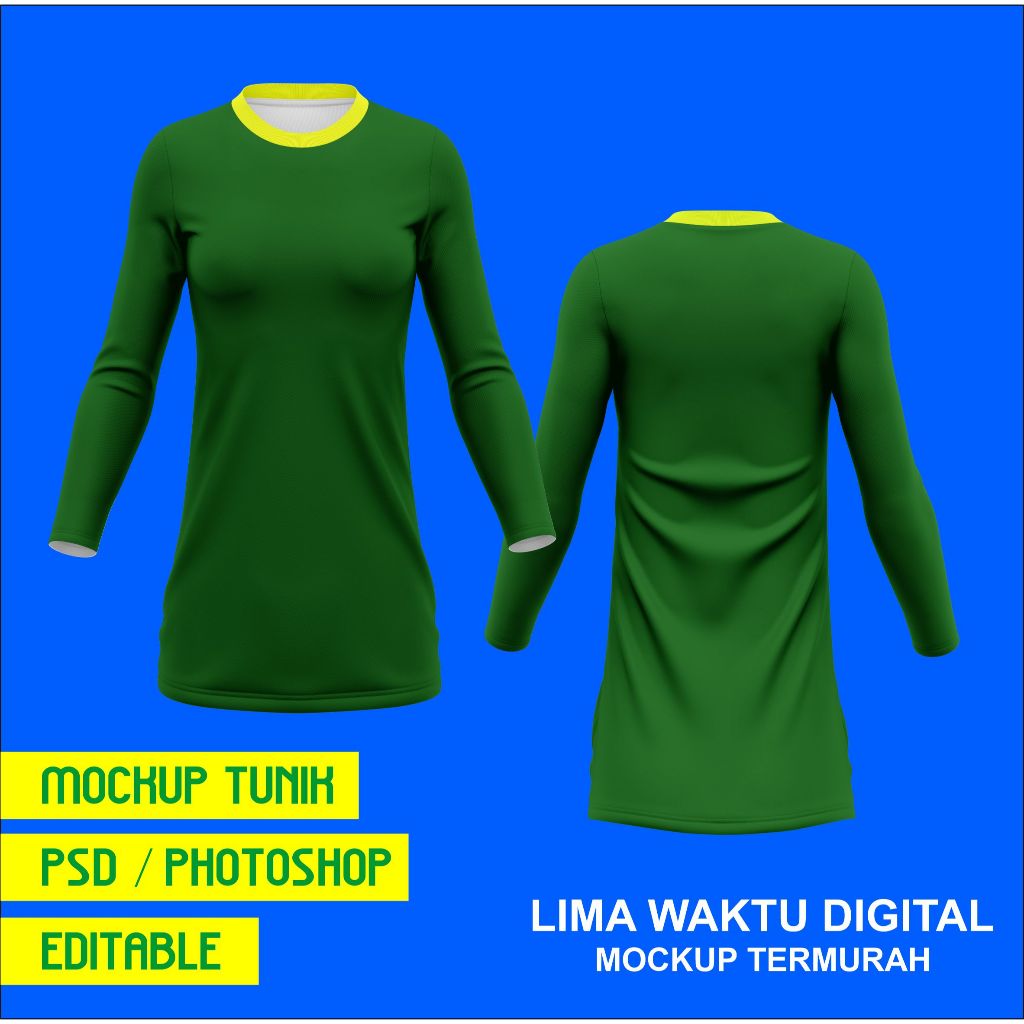Mockup tunik jersey  (Photoshop/PSD)