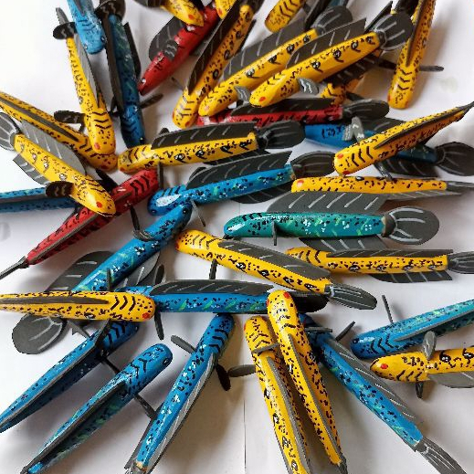 patung channa super yellow Sentarum/ blue pulcra/ red Barito 15 cm