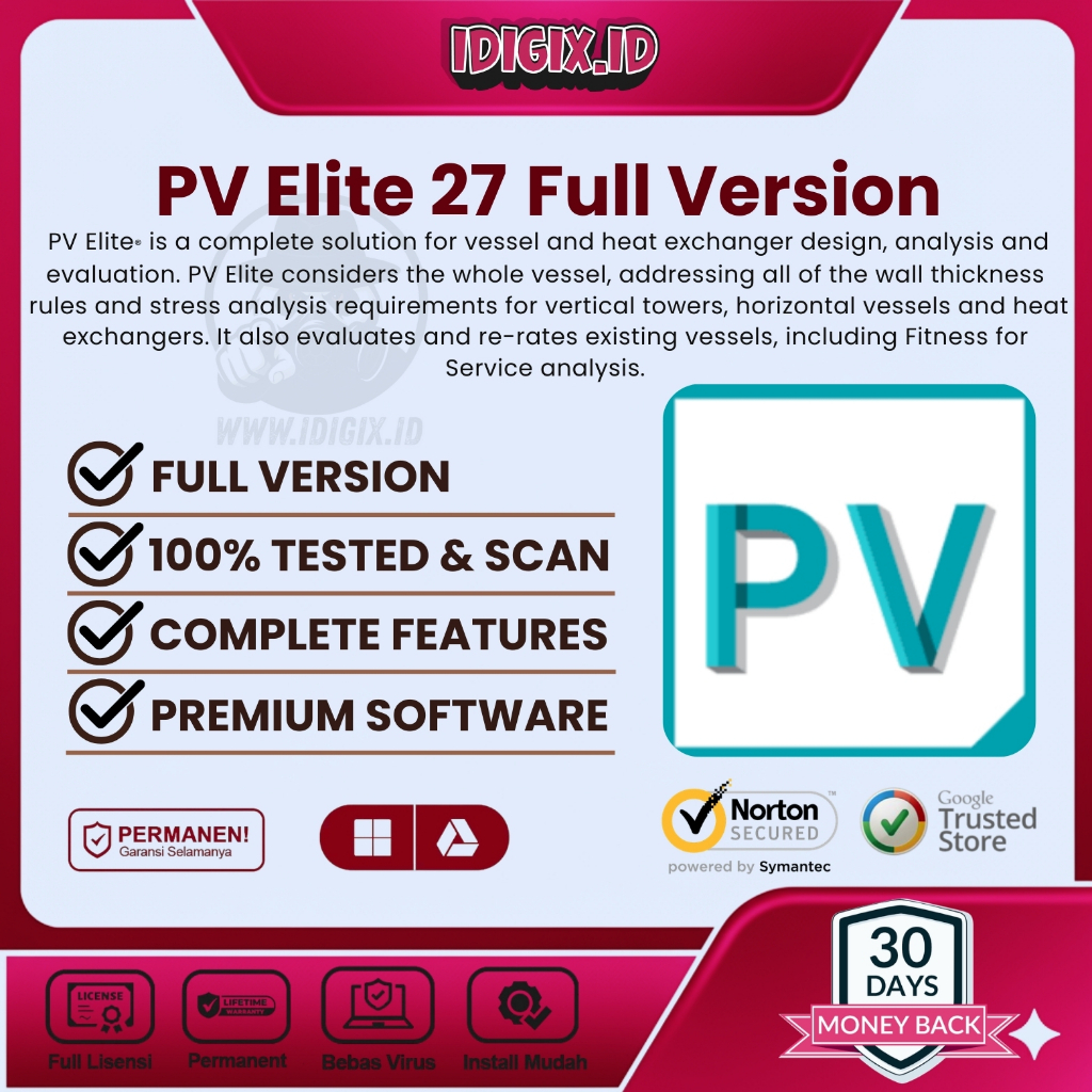 PV Elite 27 desain, analisis, dan evaluasi pressure vessel