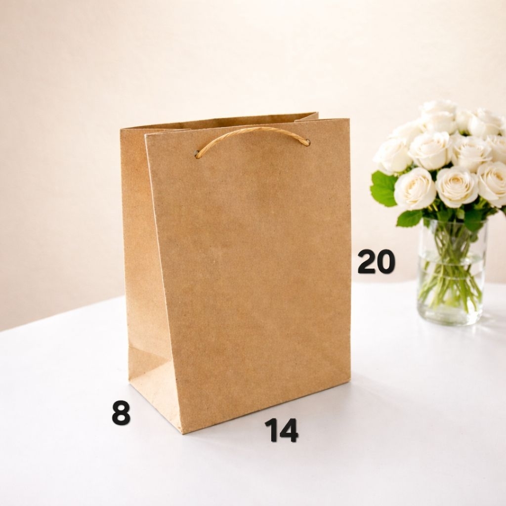 paperbag coklat 14X8X20