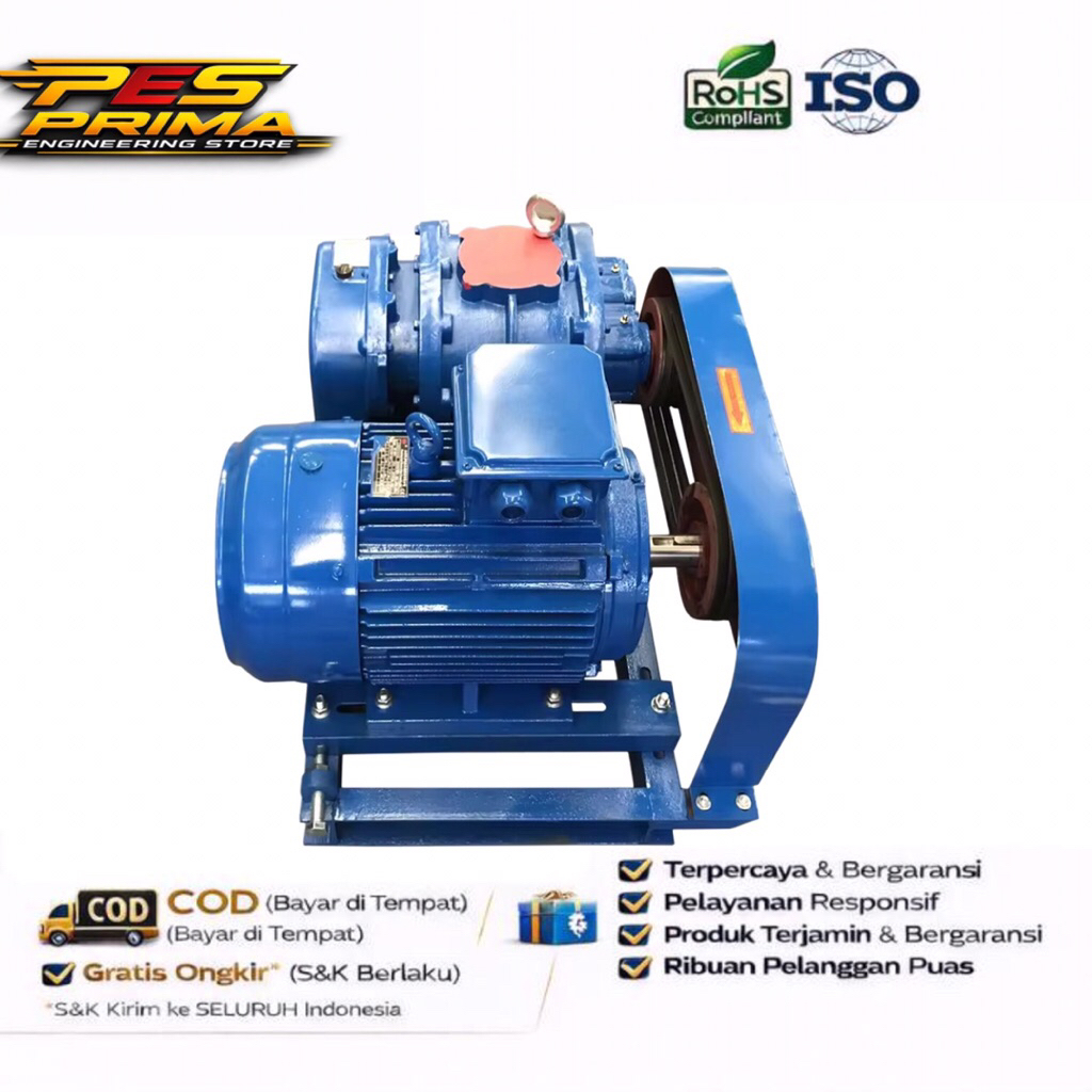 Rotary Vane Vacuum Pump Rotor 2X-2 0,5KW 220V Pompa Vakum Rotary Vane Baling-Baling ...