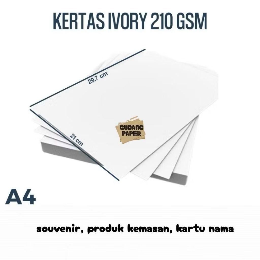 kertas ivory 210 gsm A4 isi 100 lembar kertas ivory A4 kertas ivory 210 gram