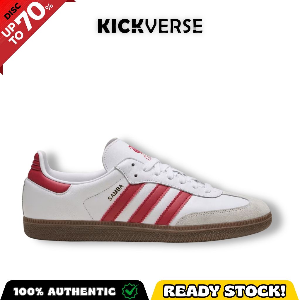 Sepatu Sneakers Adidas Samba Liverpool FC White Original JQ4041