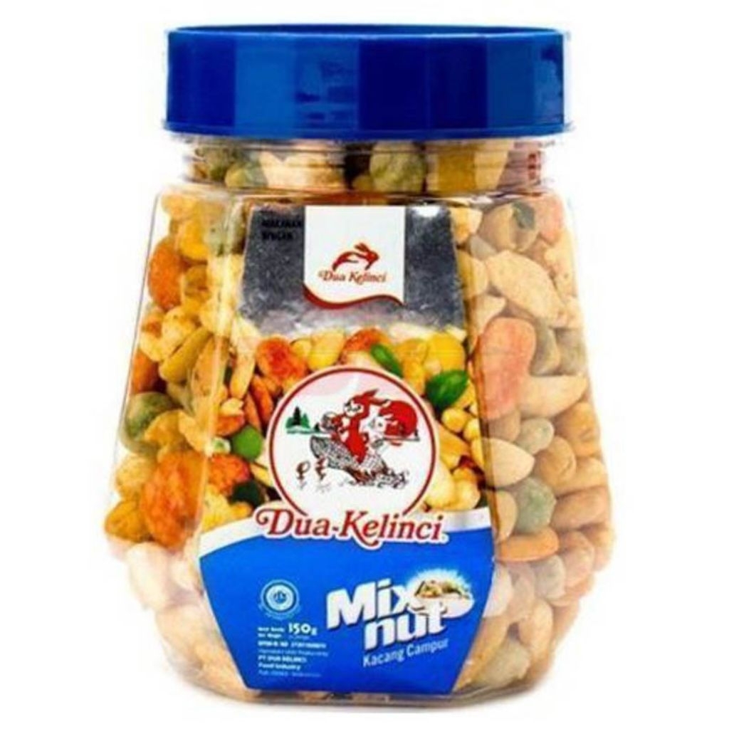 Dua Kelinci kacang campur toples 150gr