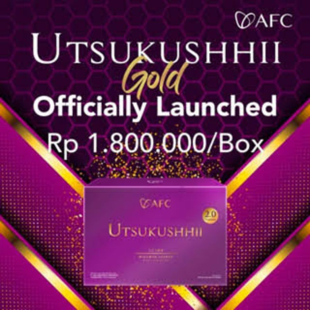 Utsukushii Gold Utsu gold Original 100% dijamin original japan 100%