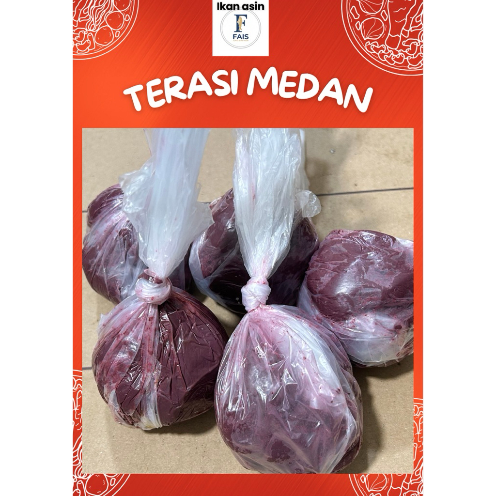 terasi medan merah | terasi 1 kg  bestseller terasi udang medan