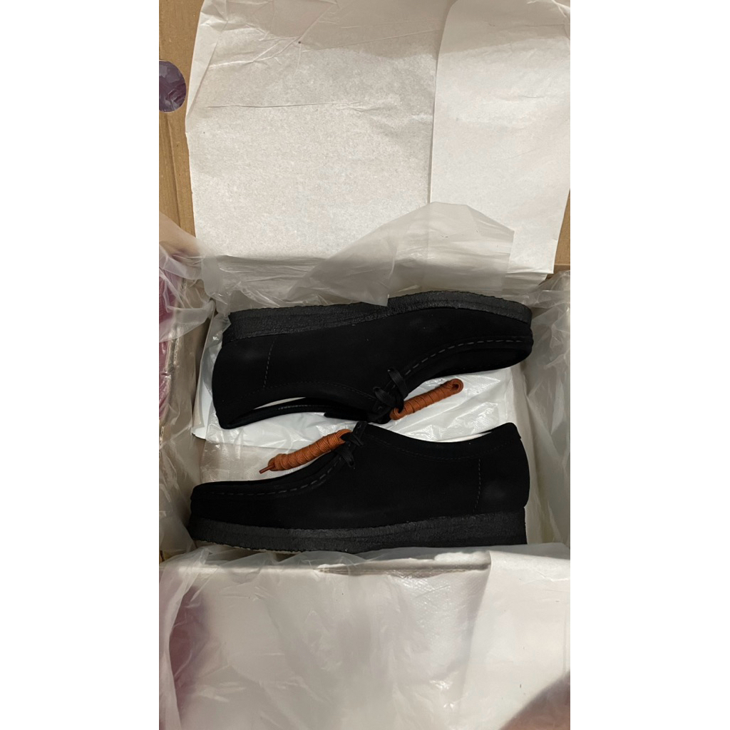 Clarks Wallabee Black Suede